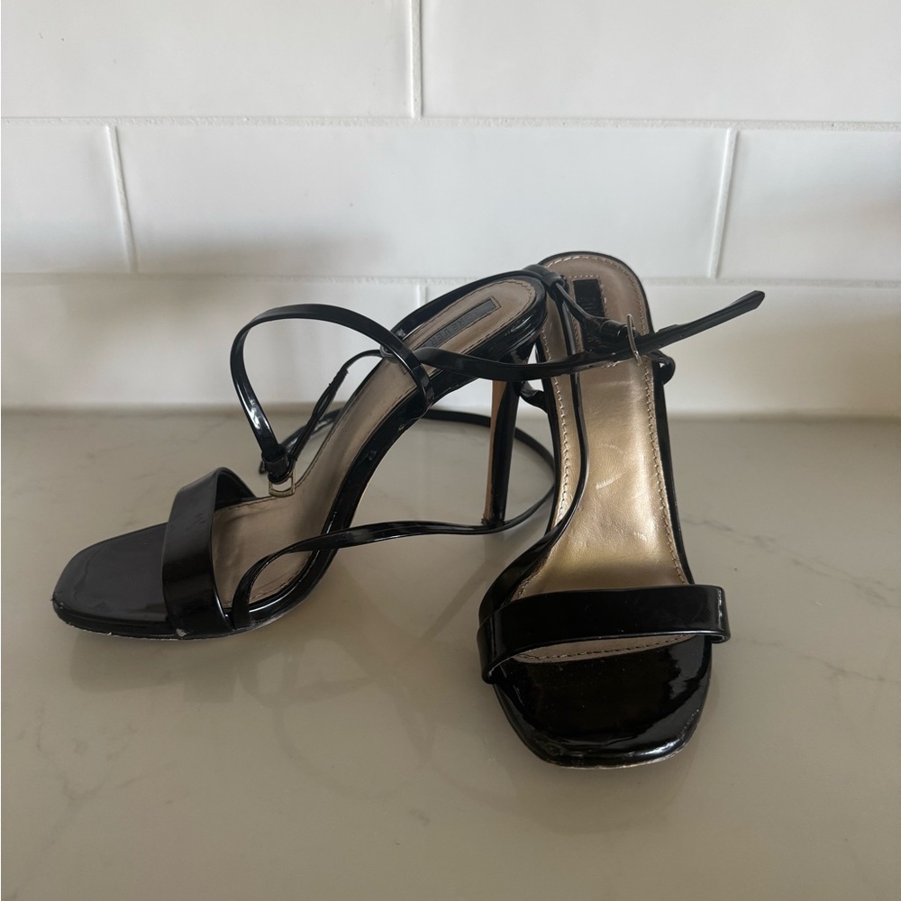 Elegant Black Strappy Heels